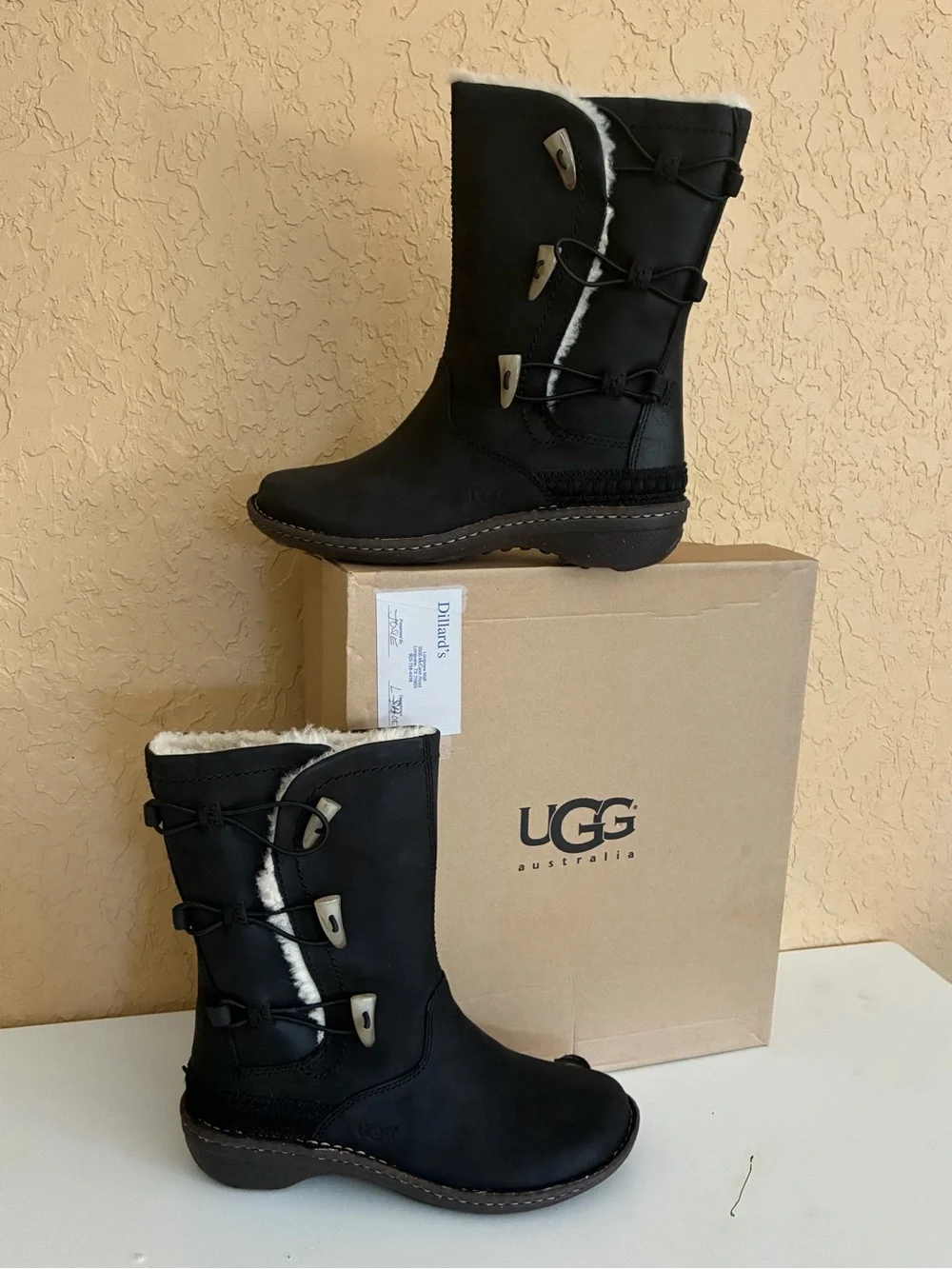 UGG Australia Women’s Black Kona (5156) Boots NEW IN BOX - Size 8